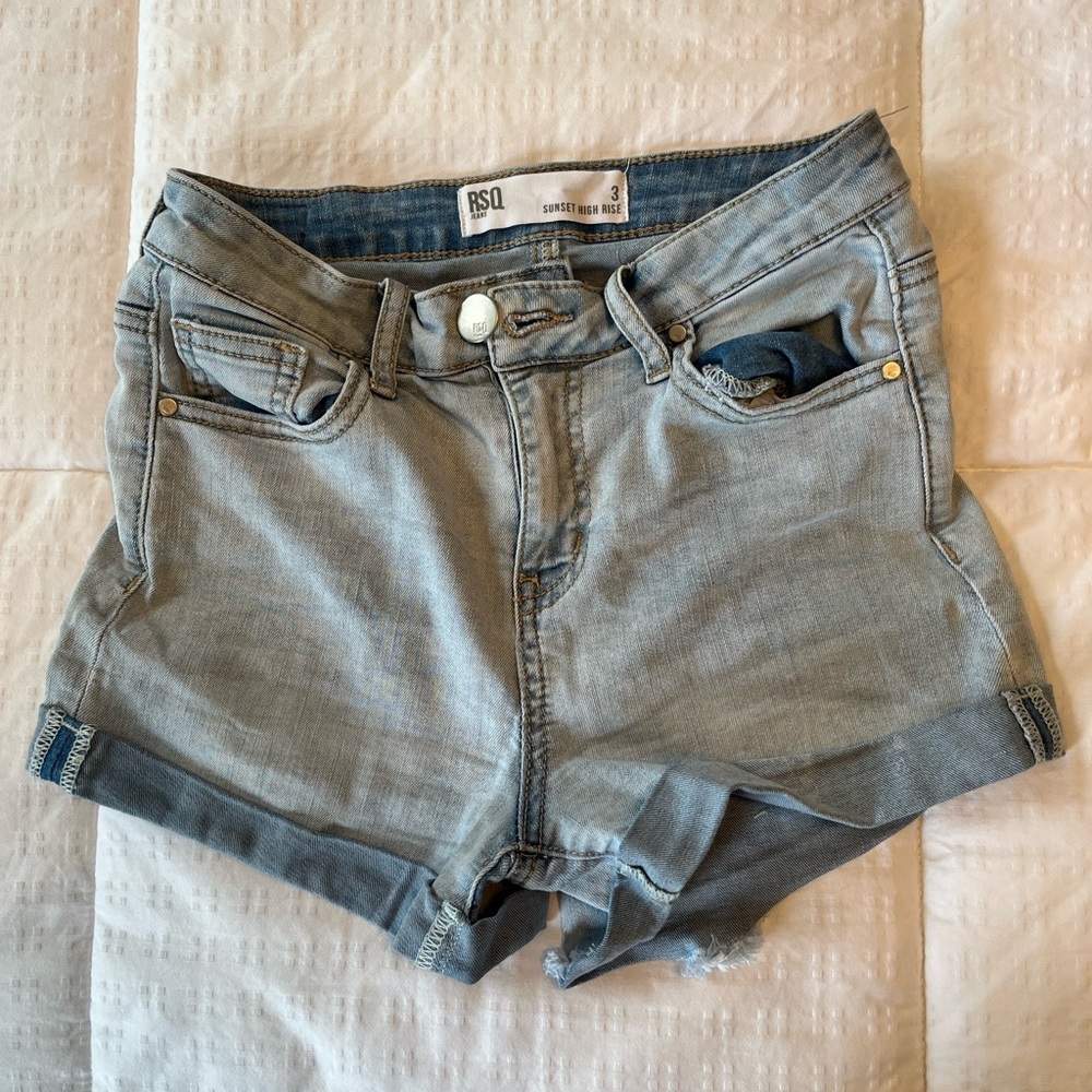 RSQ high waisted jean shorts